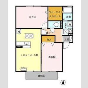 2LDK 間取り図