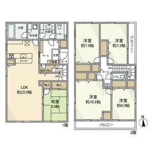 5LDK 間取り図