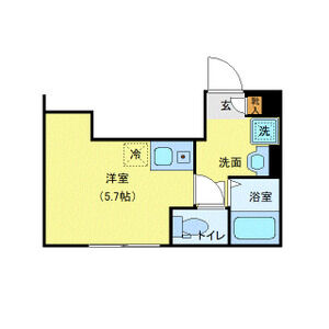 ワンルーム 間取り図