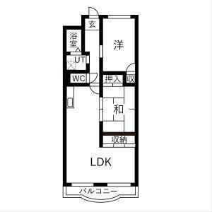 2LDK 間取り図