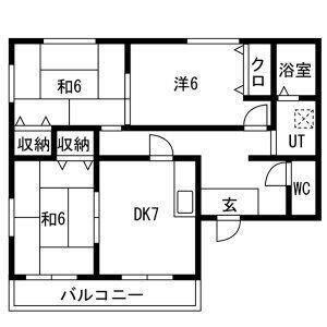 3DK 間取り図