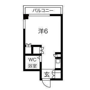 ワンルーム 間取り図