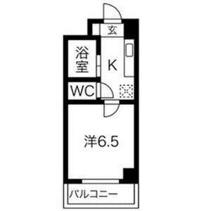 1K 間取り図