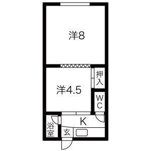 2K 間取り図