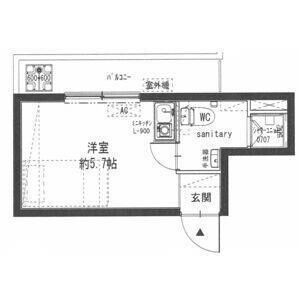 ワンルーム 間取り図