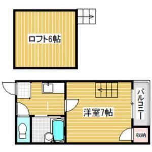 1K 間取り図