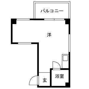ワンルーム 間取り図