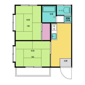 2DK 間取り図