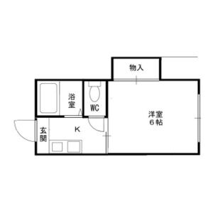 1K 間取り図