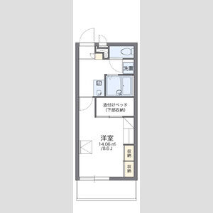1K 間取り図