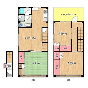 3LDK 間取り図