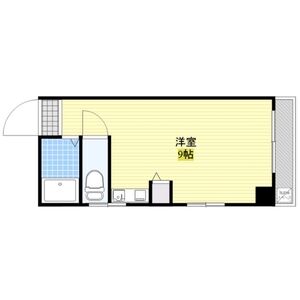 1R 間取り図