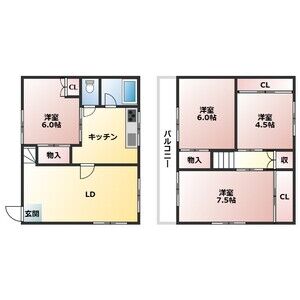 4LDK 間取り図