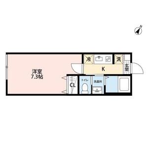1K 間取り図