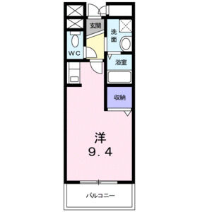 ワンルーム 間取り図