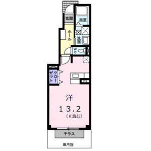 ワンルーム 間取り図