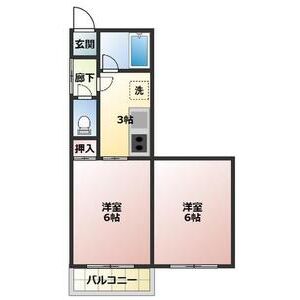 2DK 間取り図