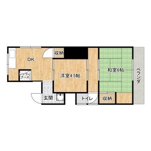 2DK 間取り図