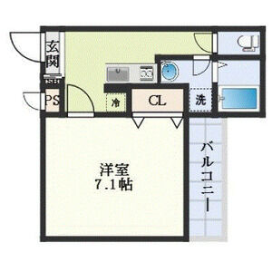 1K 間取り図