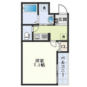 1K 間取り図