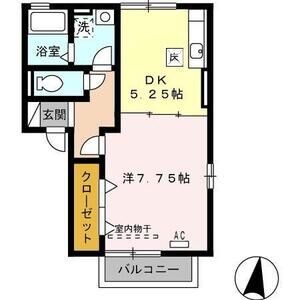 1DK 間取り図