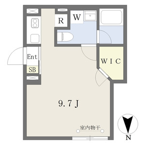 ワンルーム 間取り図