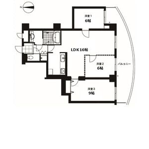2LDK 間取り図