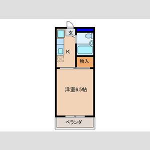 1K 間取り図