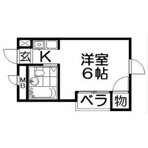 ワンルーム 間取り図