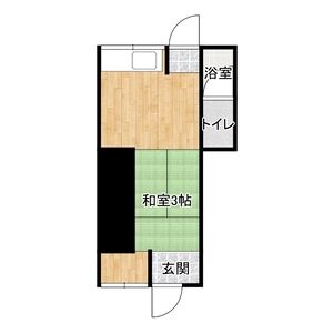 1K 間取り図