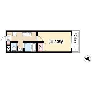 1K 間取り図