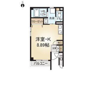 ワンルーム 間取り図