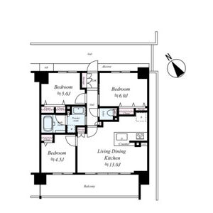 3LDK 間取り図
