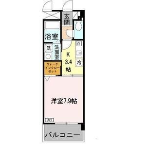 1K 間取り図