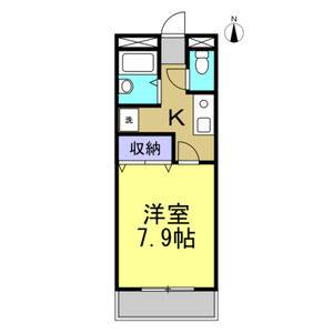 1K 間取り図