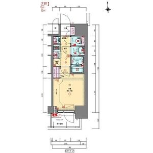 1K 間取り図