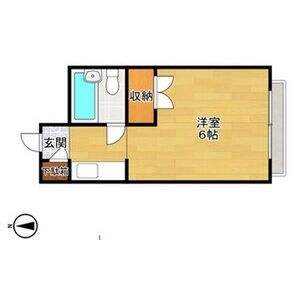 ワンルーム 間取り図