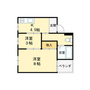 2DK 間取り図