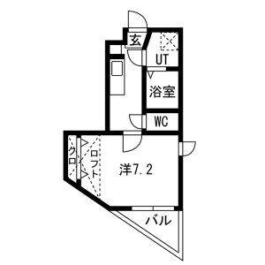 1K 間取り図