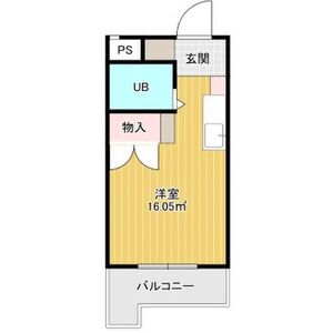ワンルーム 間取り図