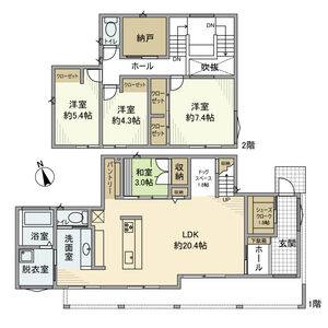 4LDK 間取り図