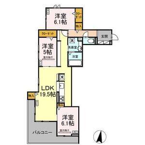 3LDK 間取り図