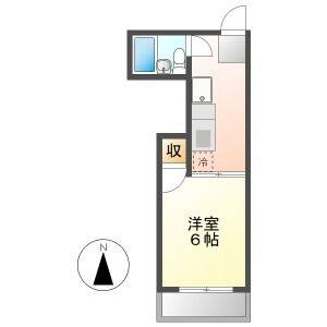 1K 間取り図