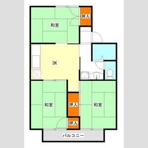 3DK 間取り図