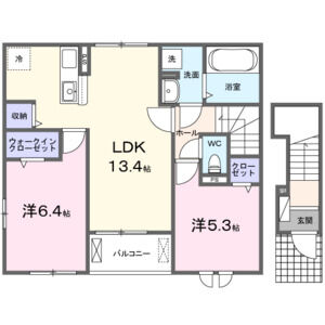 2LDK 間取り図