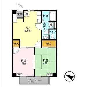 2DK 間取り図