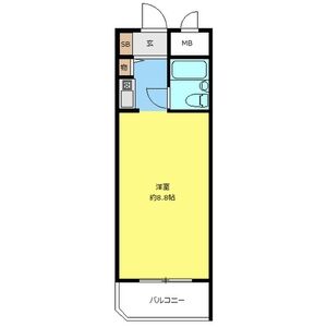 ワンルーム 間取り図