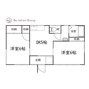 2DK 間取り図