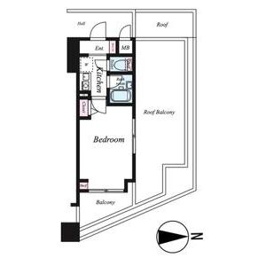 1K 間取り図