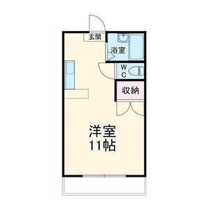 ワンルーム 間取り図